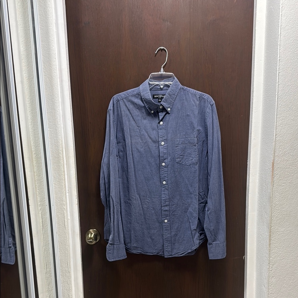 J. Crew Blue Casual Button Down Shirt